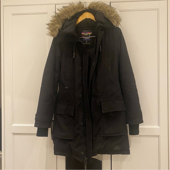 TNA BANCROFT PARKA - BLACK - Picture 1 of 12